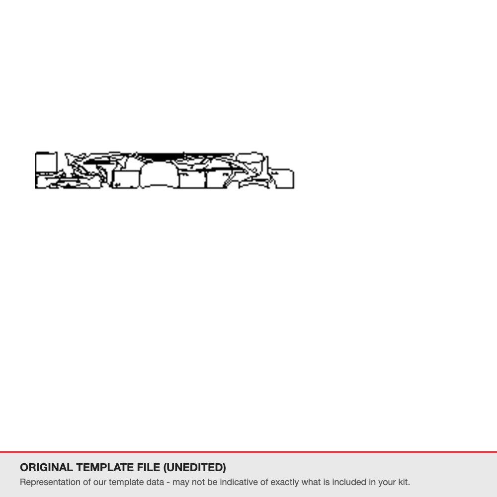 Mercedes-Benz CLA Shooting Brake 2024+ original template file (template 2)