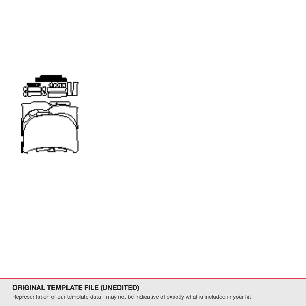 Peugeot 2008 2004-2016 original template file