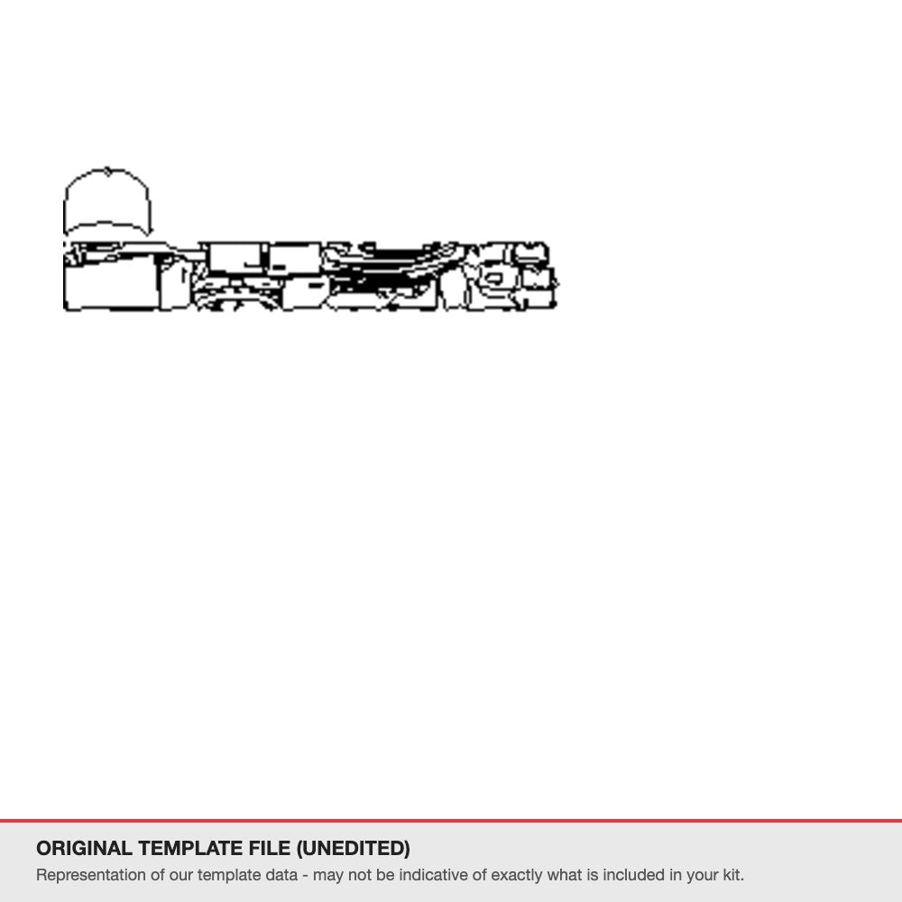 BMW iX 2022-2025 original template file (template 2)