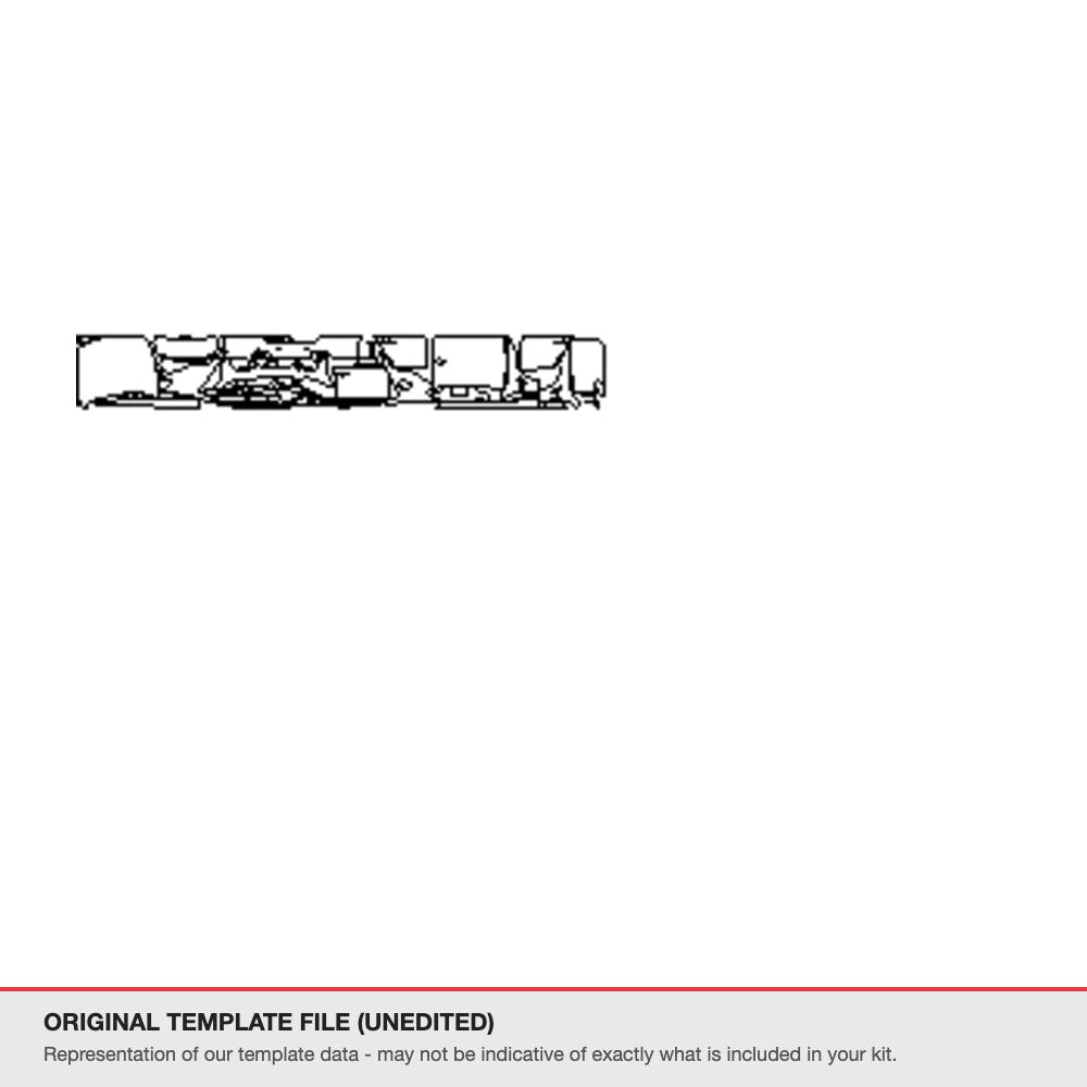BMW M3 2015-2016 original template file