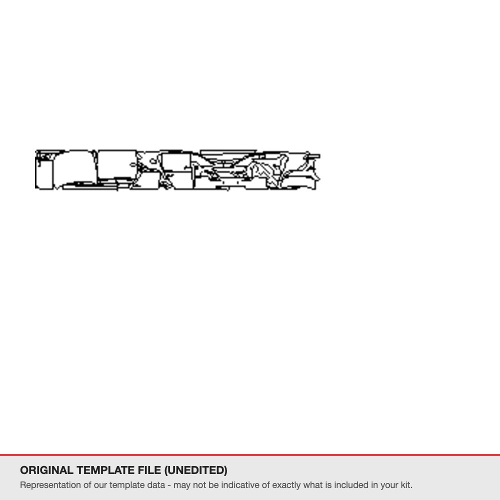 BMW M3 2017-2020 original template file