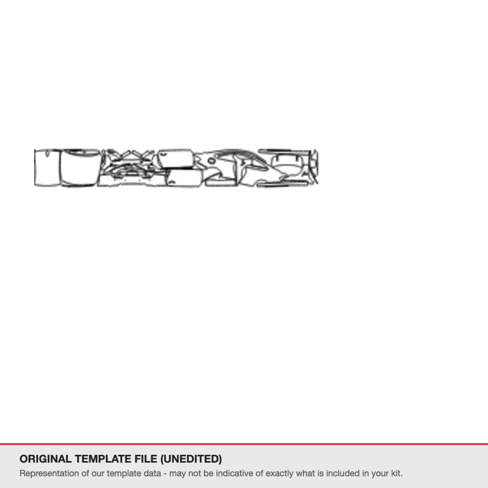 BMW M4 Coupe 2015-2016 original template file (template 1)