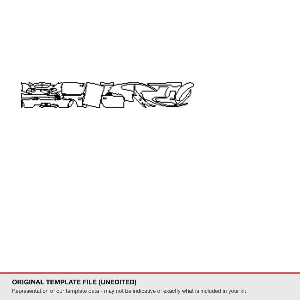 BMW M6 Coupe 2015-2016 original template file (template 2)