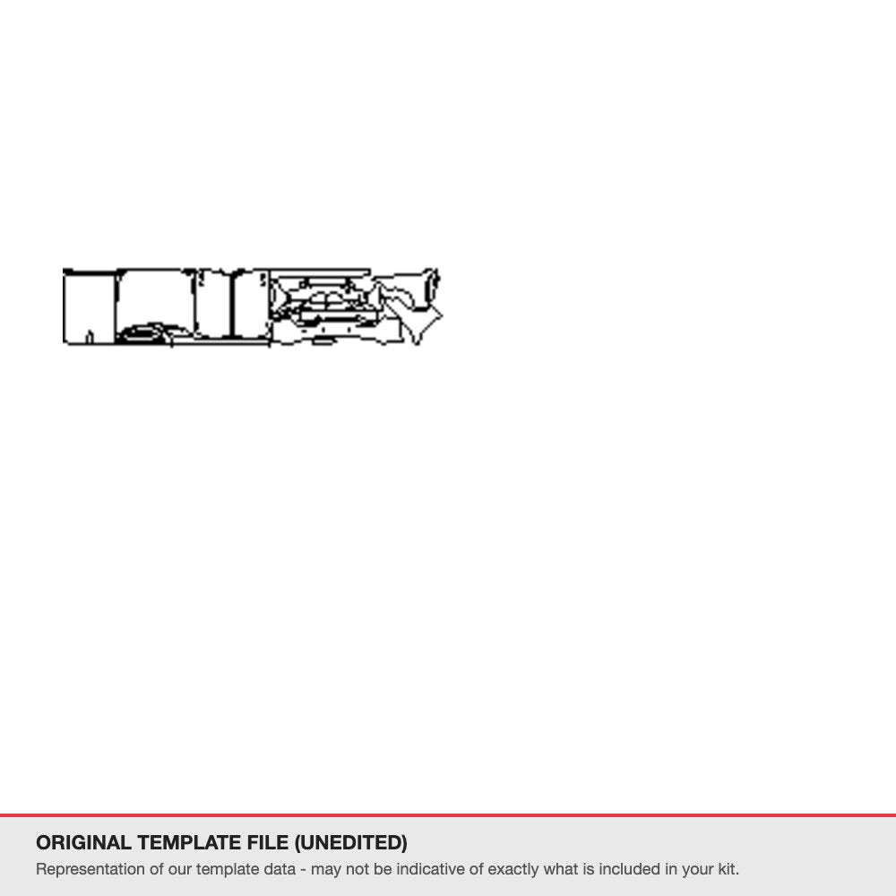 BMW 2 Series Convertible 2014-2016 original template file (template 2)