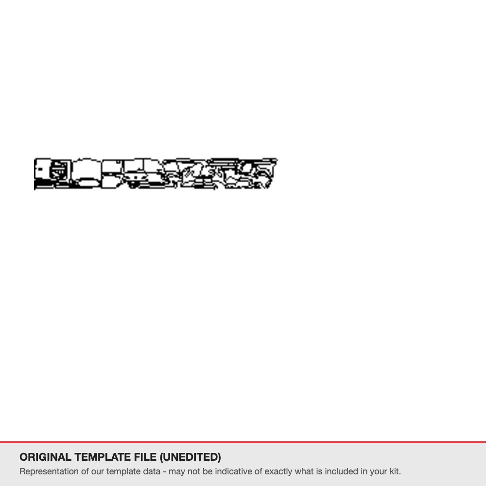 BMW X2 2020-2023 original template file (template 2)