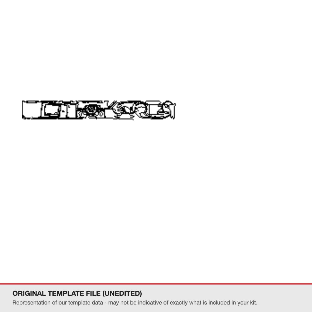 BMW X3 2022-2024 original template file (template 1)