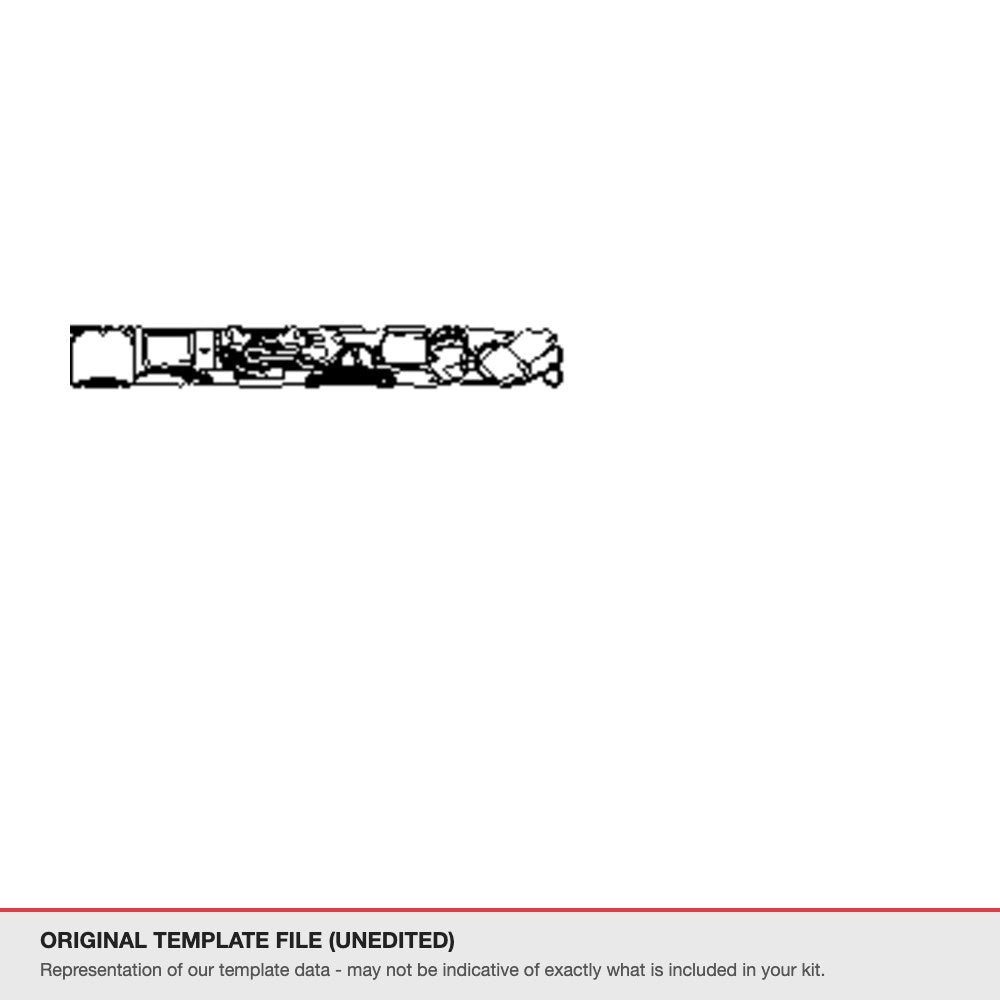 BMW X3 2022-2024 original template file (template 2)