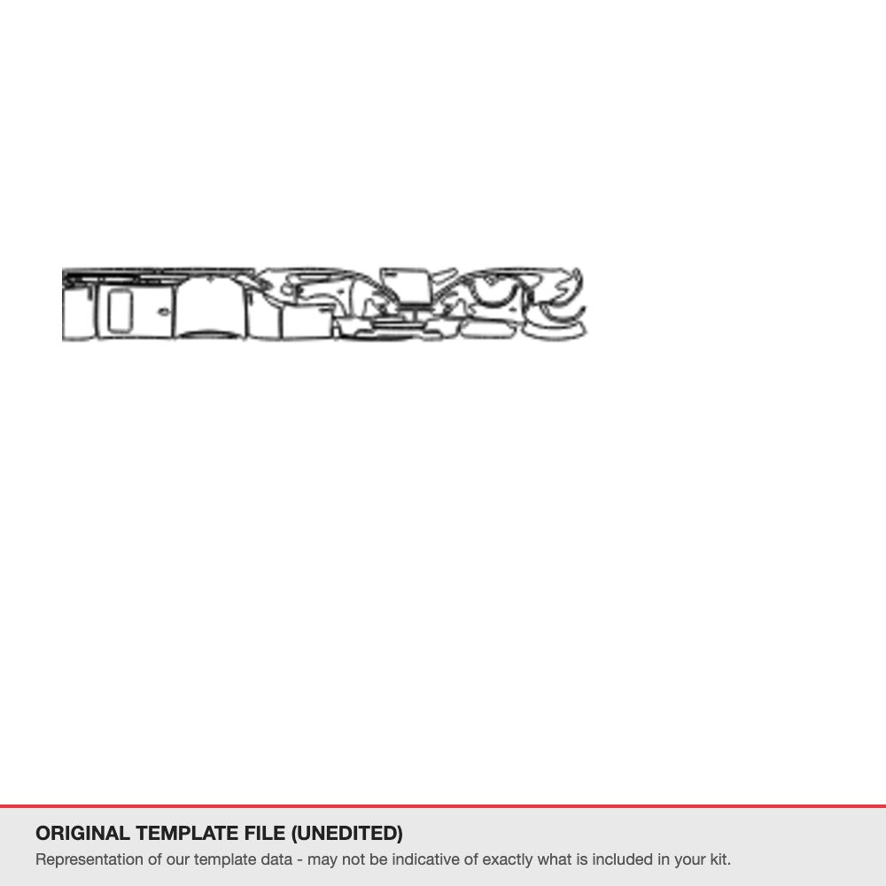 BMW X4 2015-2016 original template file (template 2)