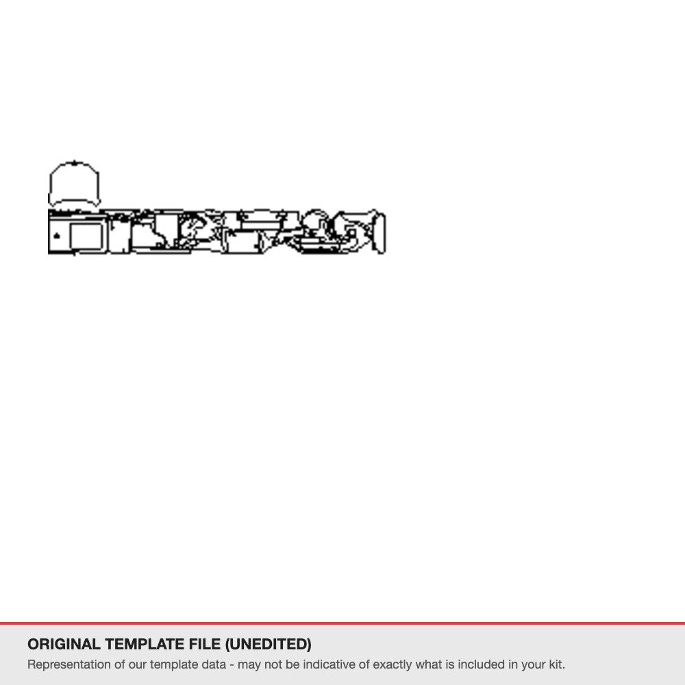 BMW X5 2014-2016 original template file (template 1)