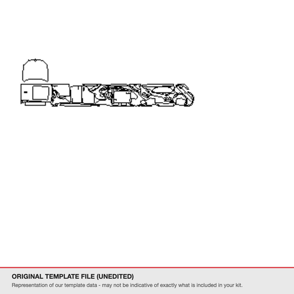 BMW X5 2014-2016 original template file (template 2)