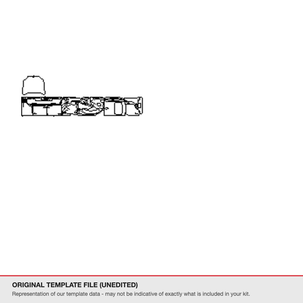 BMW X6 2015-2019 original template file (template 2)