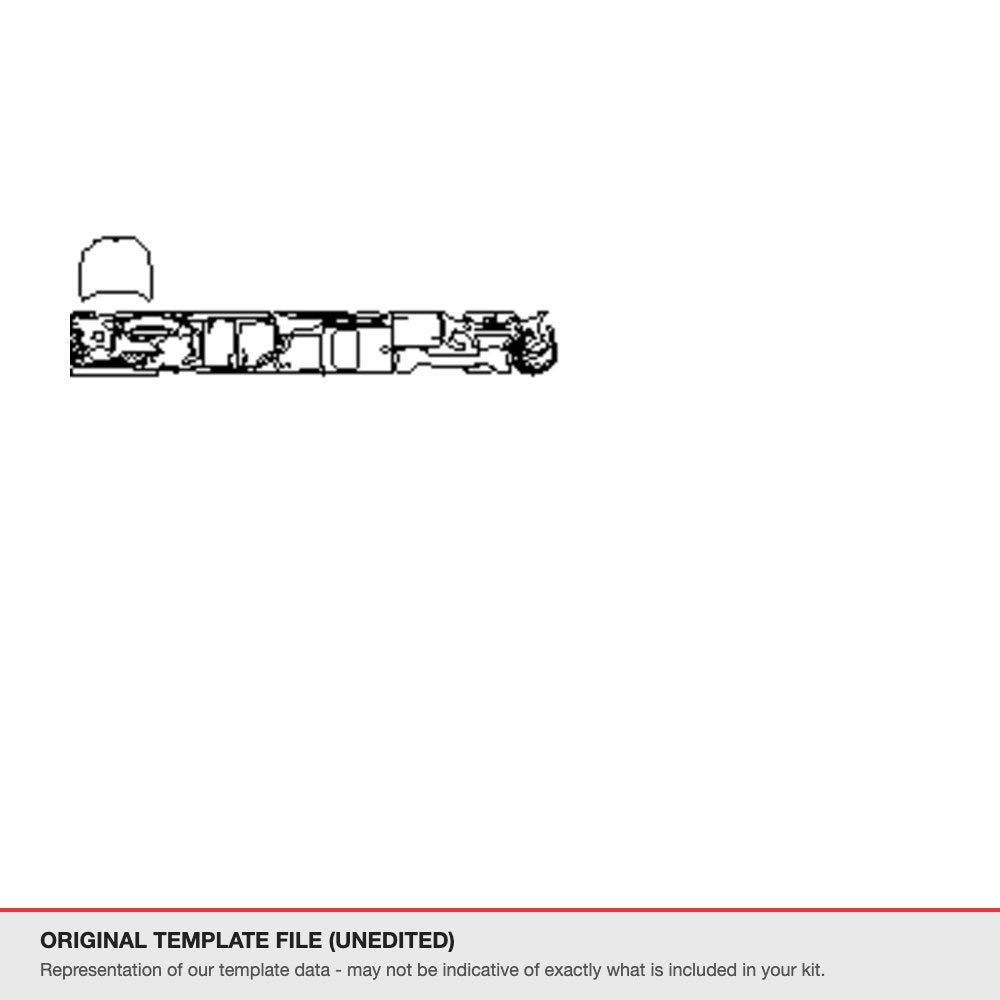 BMW X6 2015-2019 original template file (template 1)