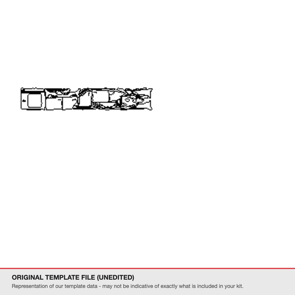 BMW X6 2020-2022 original template file (template 2)