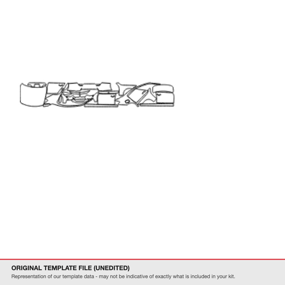 BMW 3 Series 2015-2016 original template file (template 1)