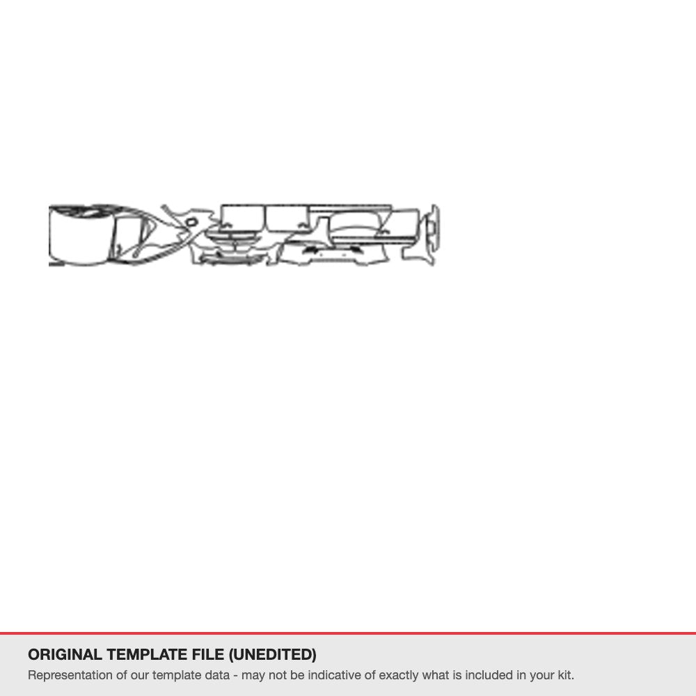 BMW 3 Series 2017-2019 original template file (template 2)