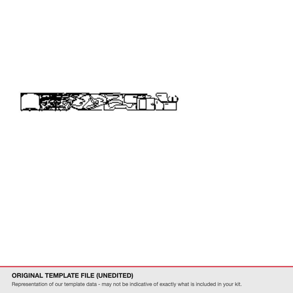 BMW 4 Series Sedan 2022+ original template file (template 1)