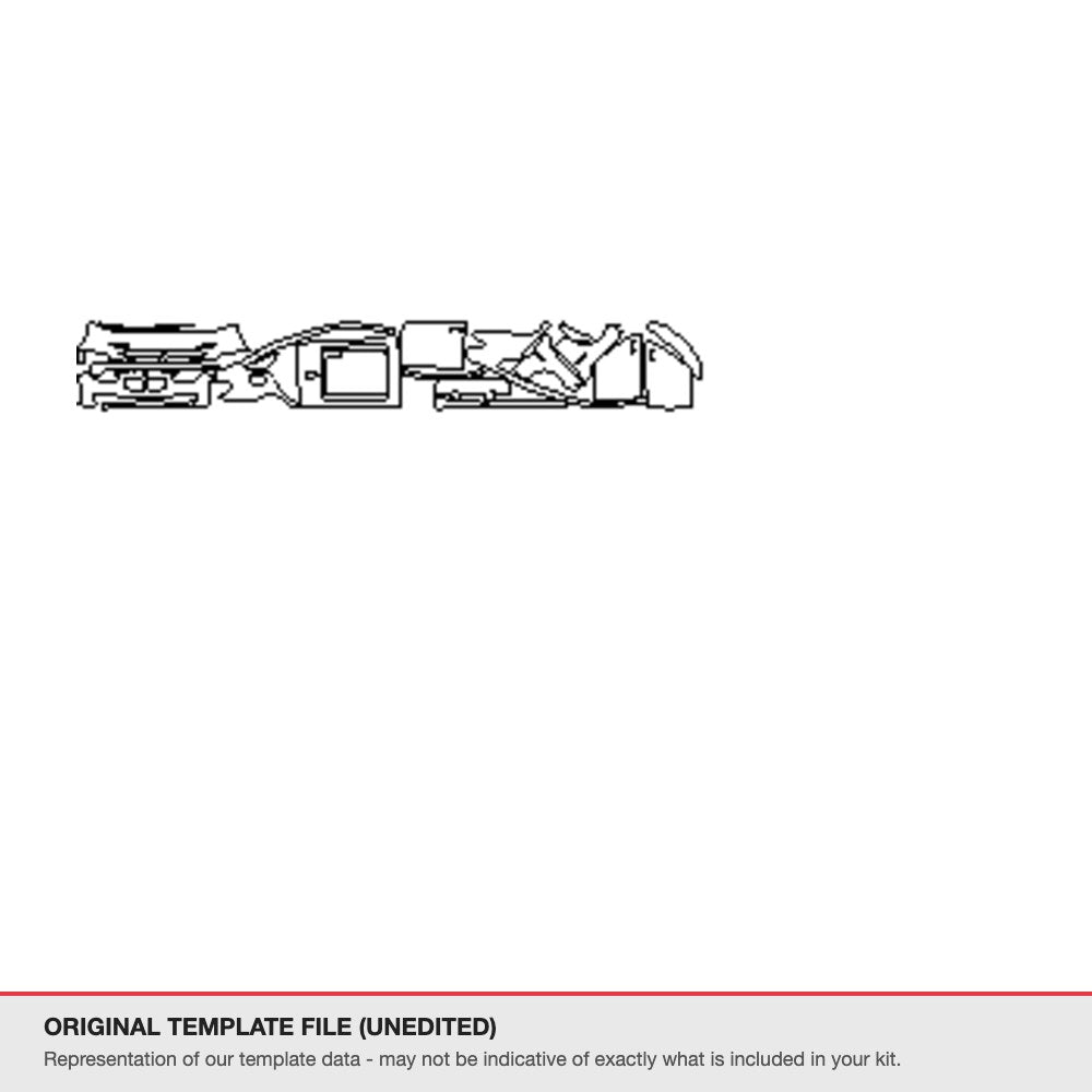 BMW 5 Series GT 2015+ original template file
