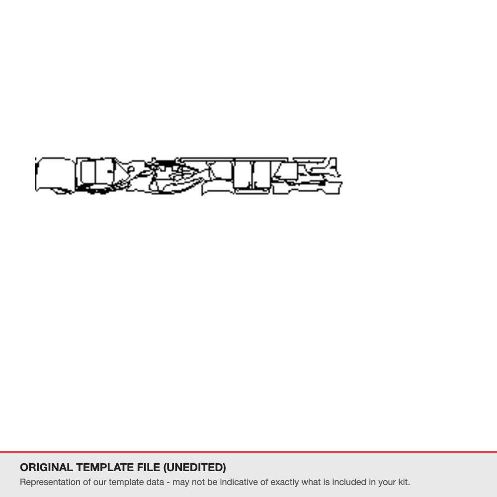 BMW 5 Series 2014-2017 original template file (template 1)