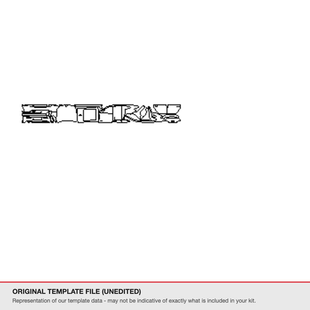 BMW 6 Series GT 2018-2019 original template file (template 2)