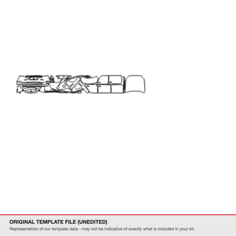 BMW 6 Series Sedan 2019+ original template file (template 2)