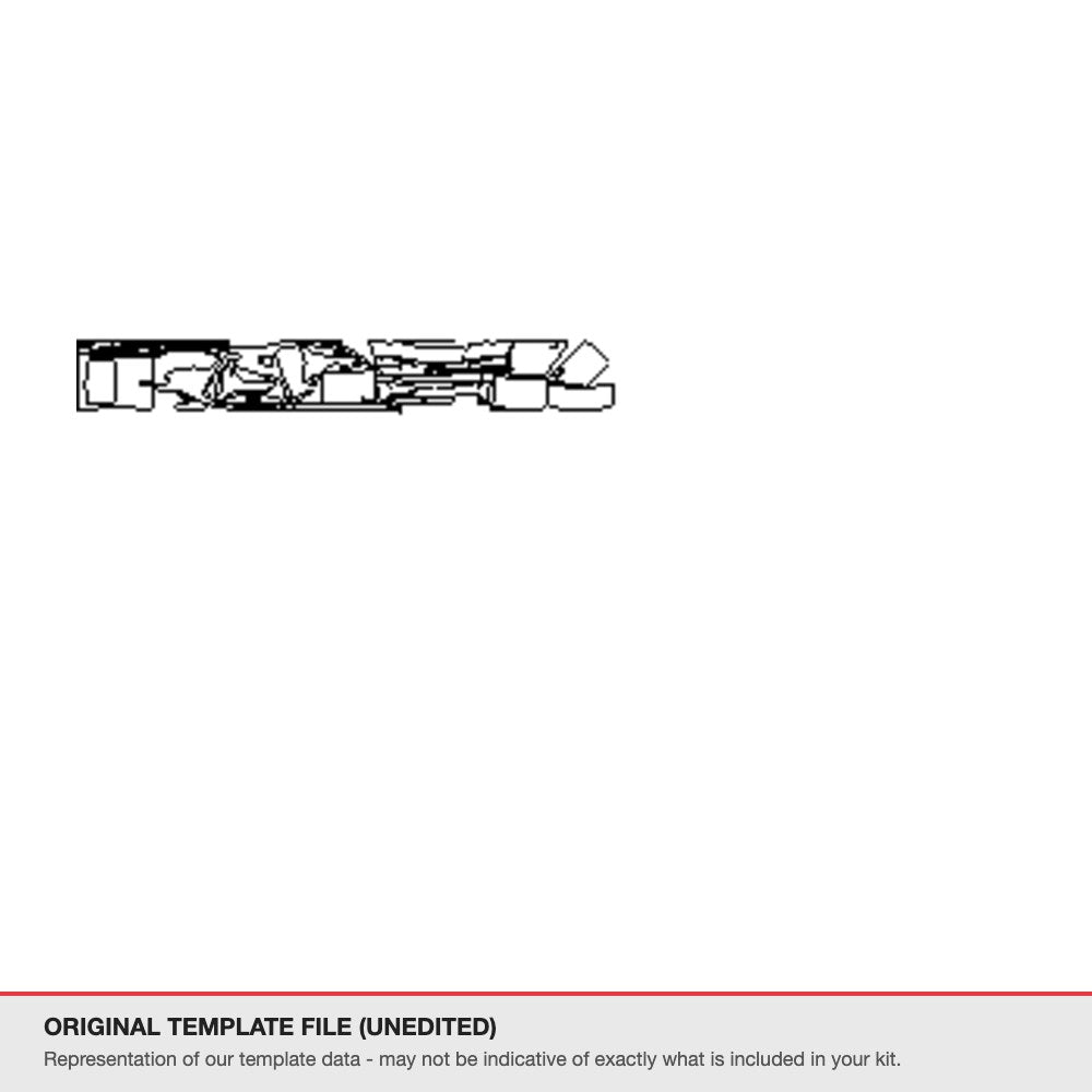 BMW 7 Series 2016-2018 original template file (template 2)