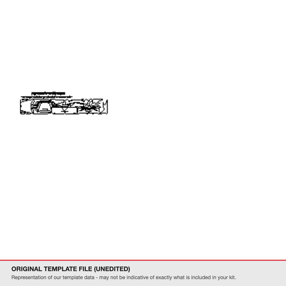 Porsche 718 Boxster 2017-2021 original template file