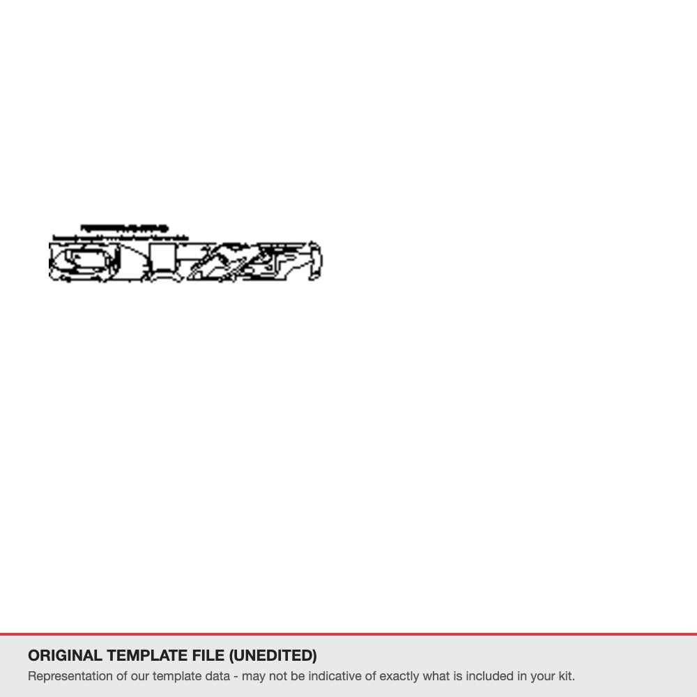 Porsche 911 GT3 2020-2024 original template file