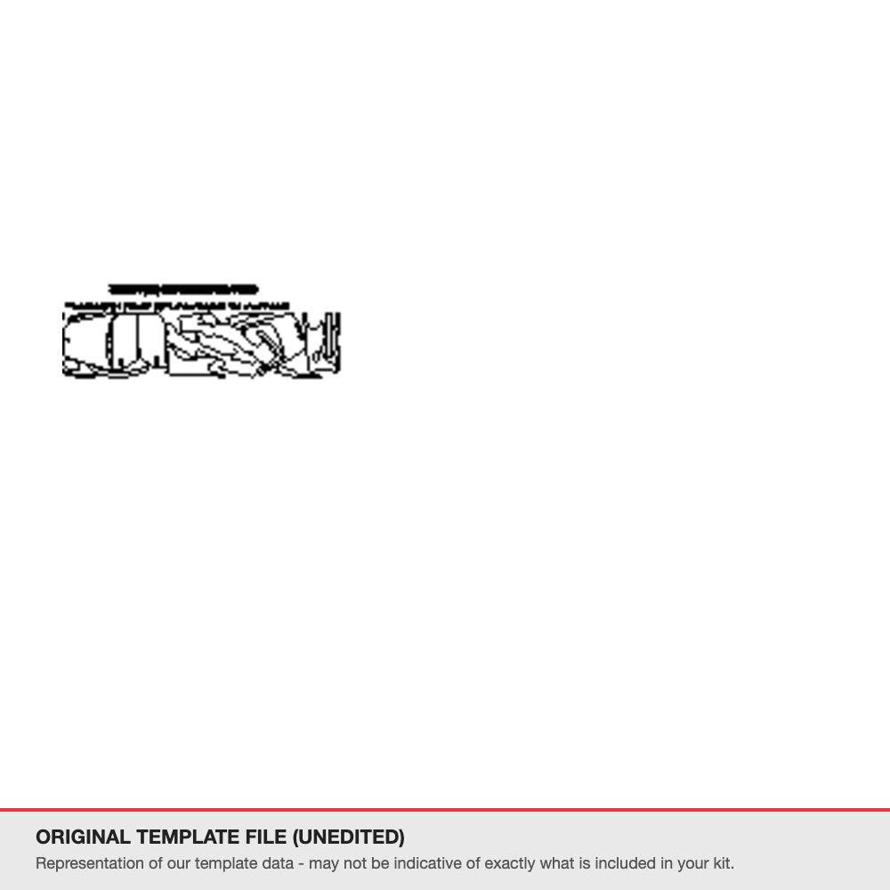 Porsche Cayman 2007-2008 original template file