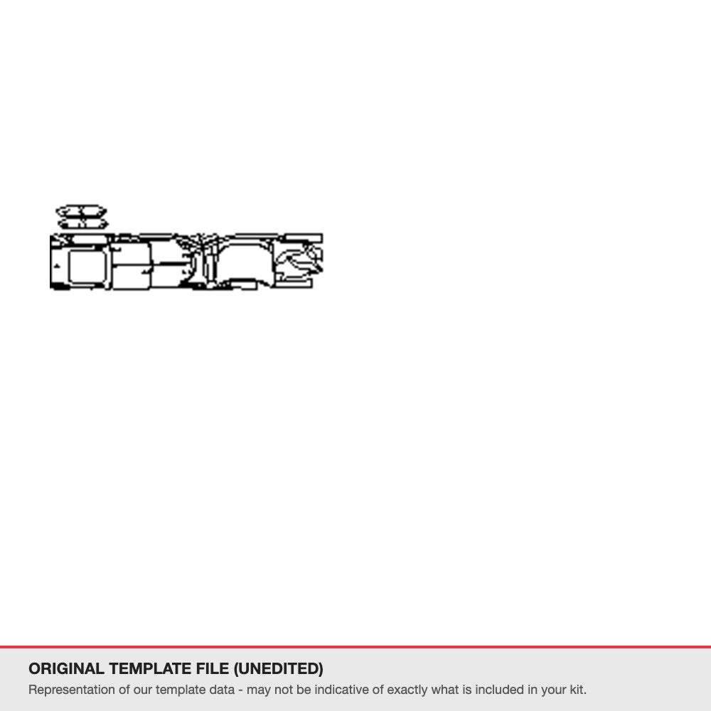 Volkswagen T-ROC 2023+ original template file (template 2)