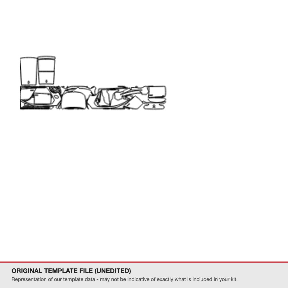 Volkswagen Golf Sports 2025+ original template file (template 1)