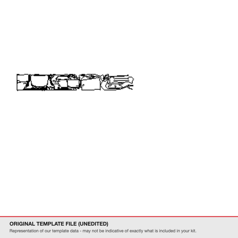 Volkswagen Golf R 2025+ original template file