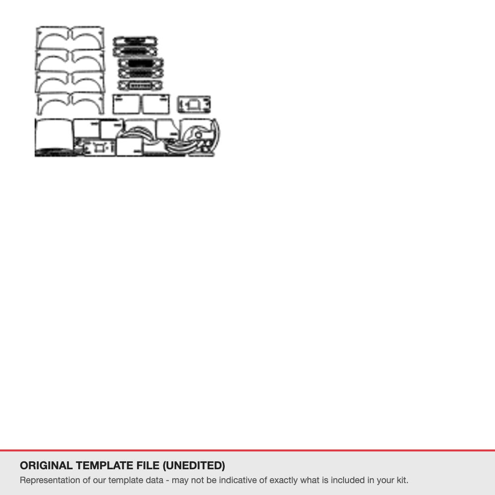 Ford Bronco 4-Door 2022+ original template file (template 1)