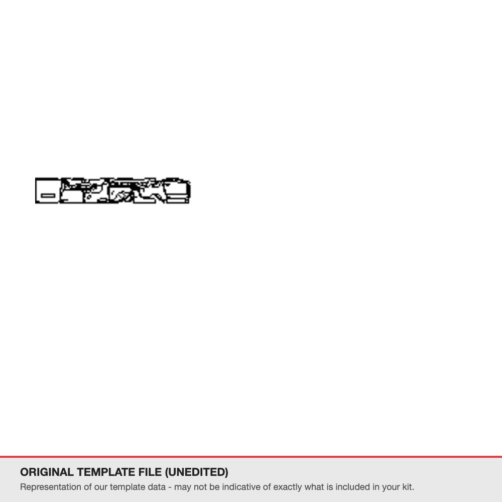 Ford Mustang Fastback 2010-2014 original template file