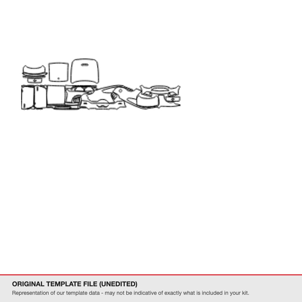 Ford Mustang Fastback 2015-2017 original template file (template 1)