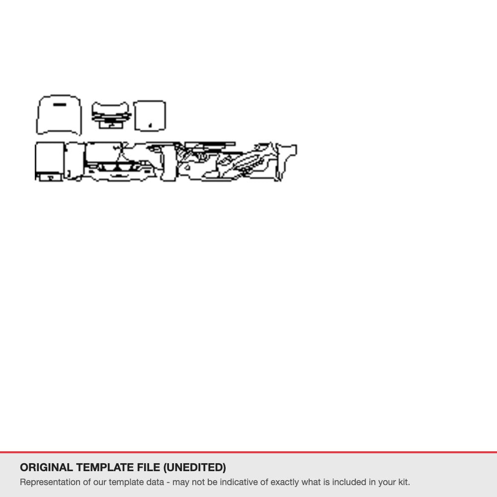 Ford Mustang Fastback 2015-2017 original template file (template 2)