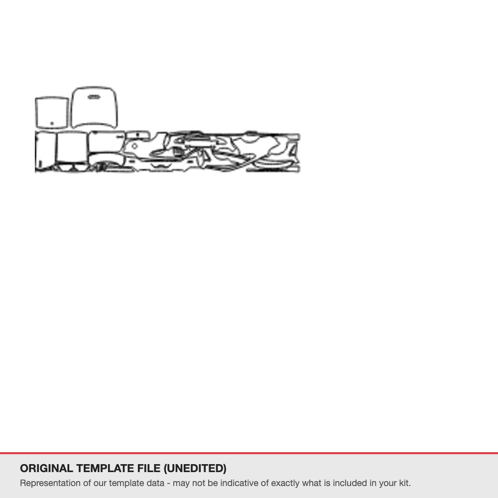Ford Mustang Fastback 2015-2017 original template file (template 3)