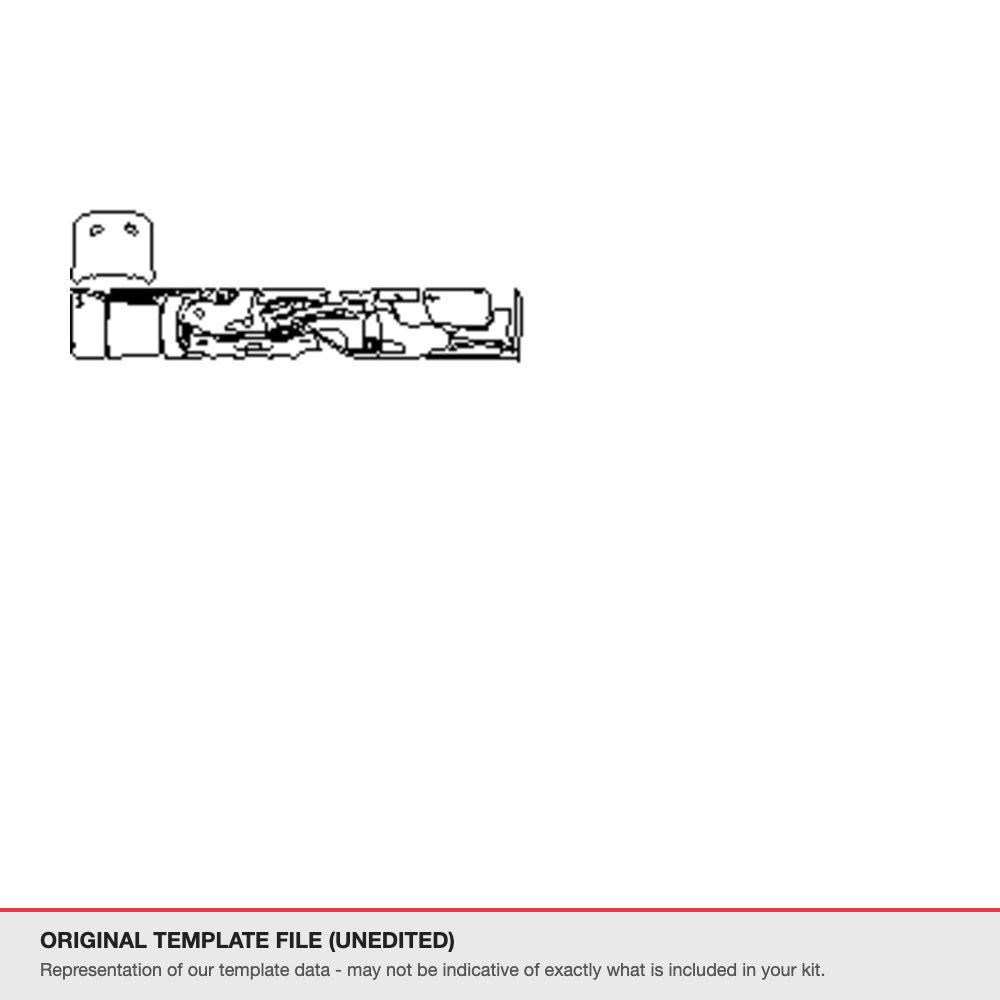 Ford Mustang Fastback 2018-2019 original template file (template 3)