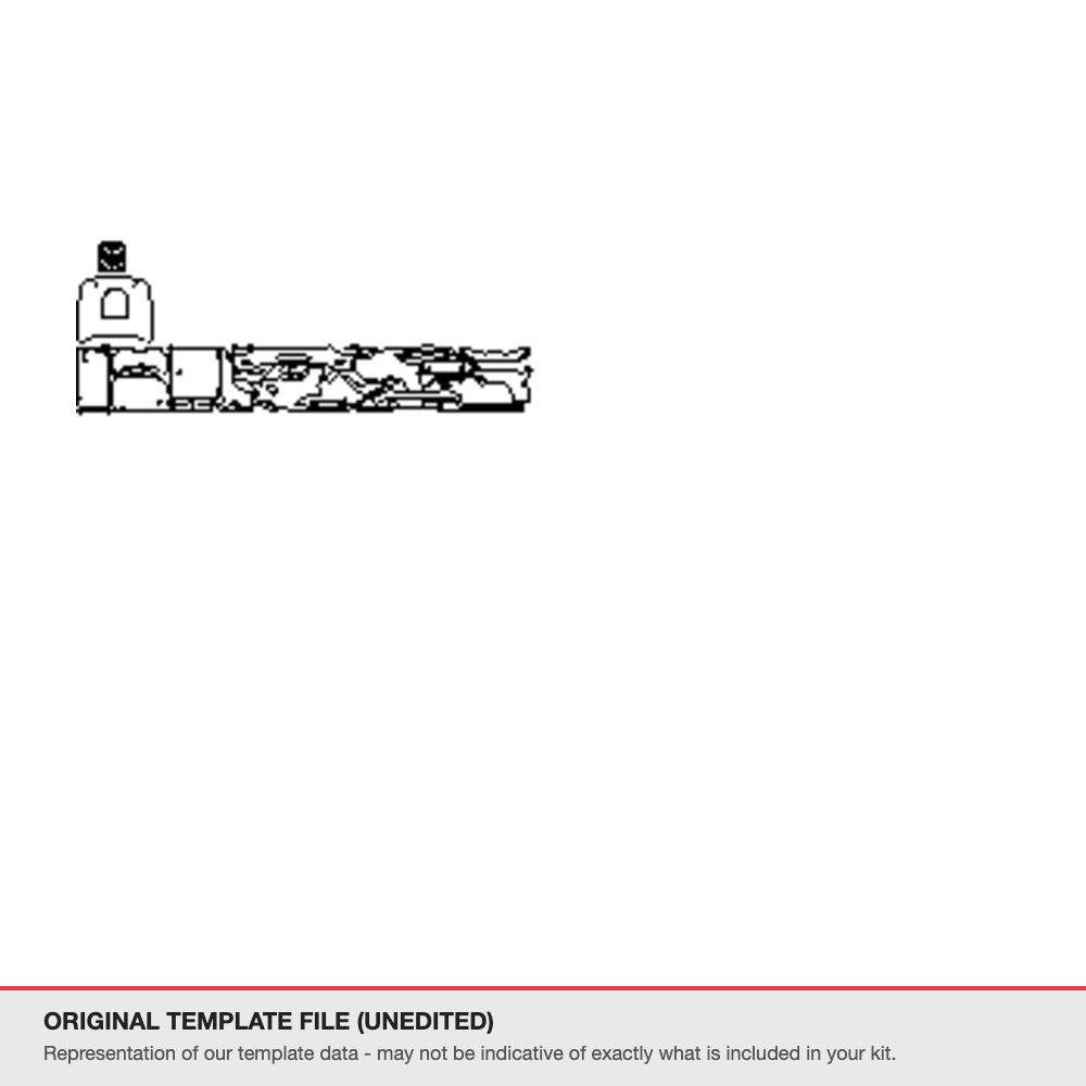 Ford Mustang Fastback 2020 original template file (template 2)