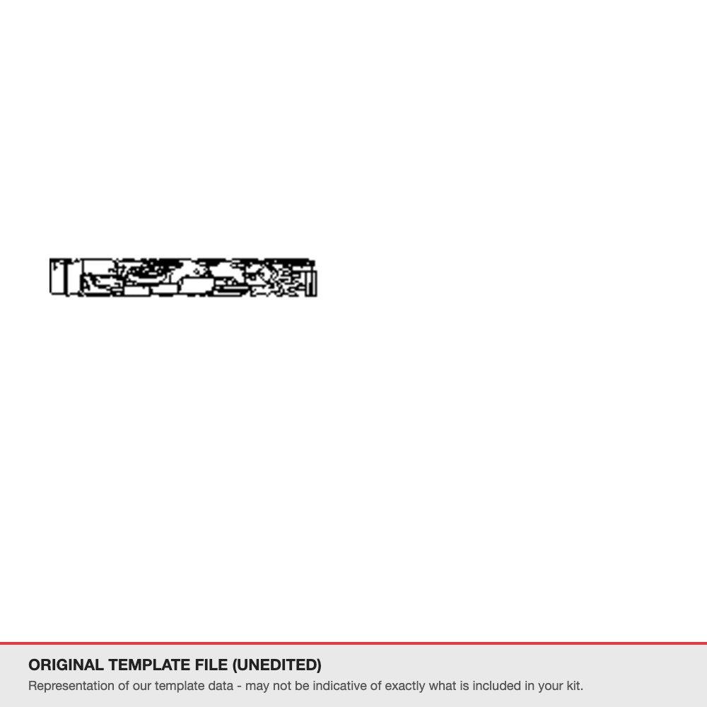 Ford Mustang Fastback 2020 original template file (template 1)