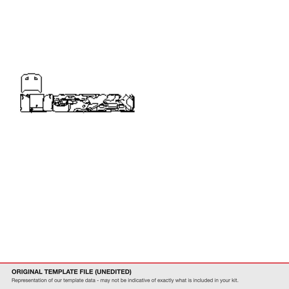 Ford Mustang Fastback 2021-2023 original template file