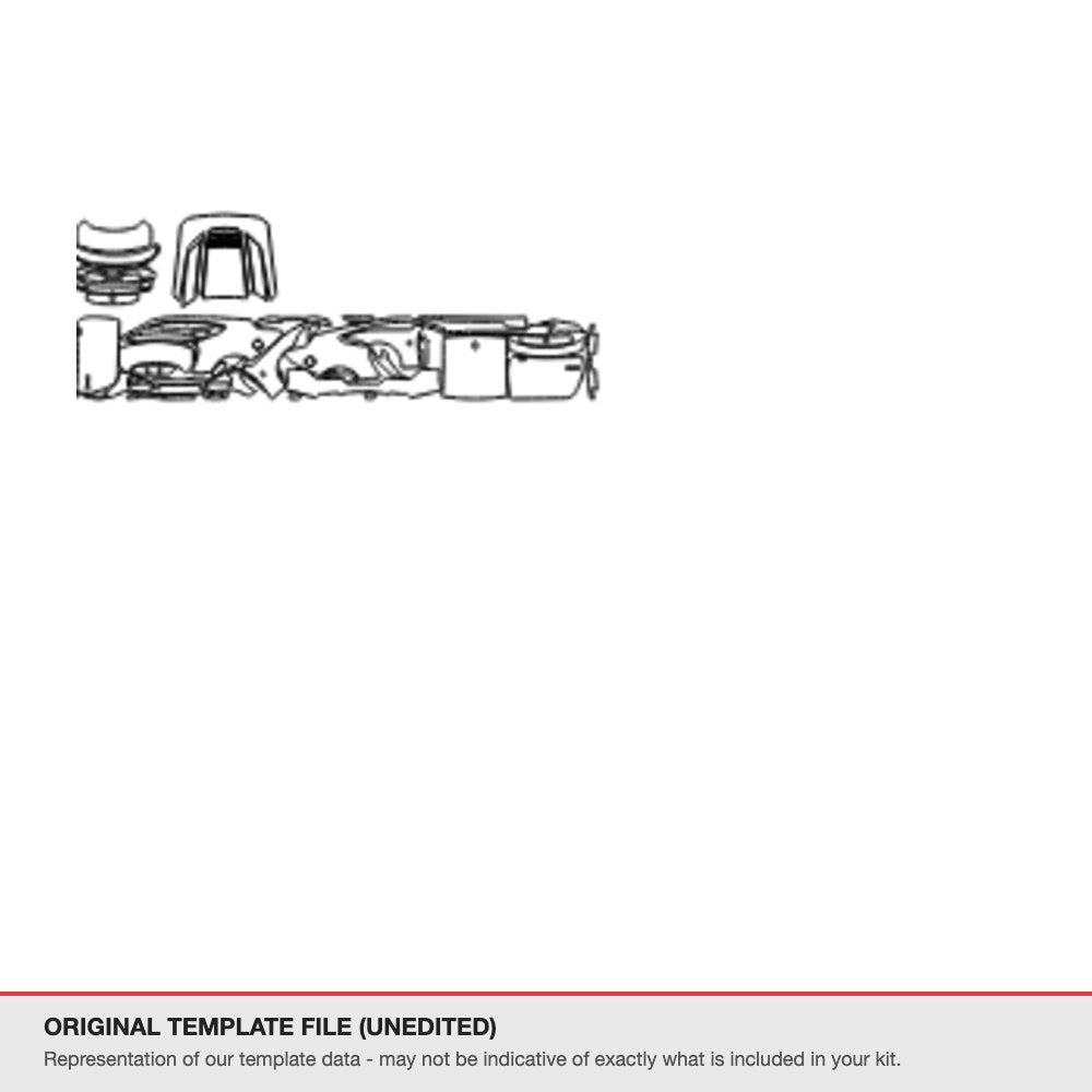 Ford Mustang Fastback 2024 original template file (template 2)