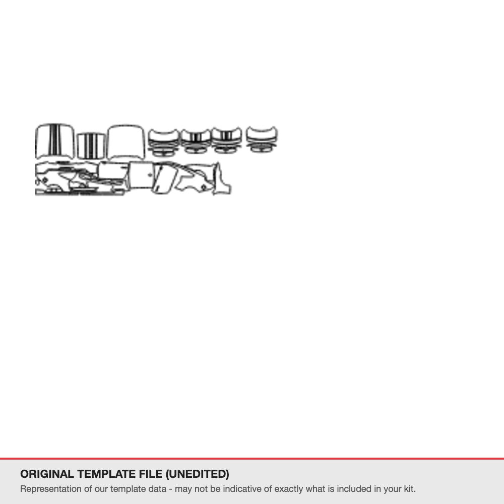 Ford Mustang Fastback 2024 original template file (template 4)