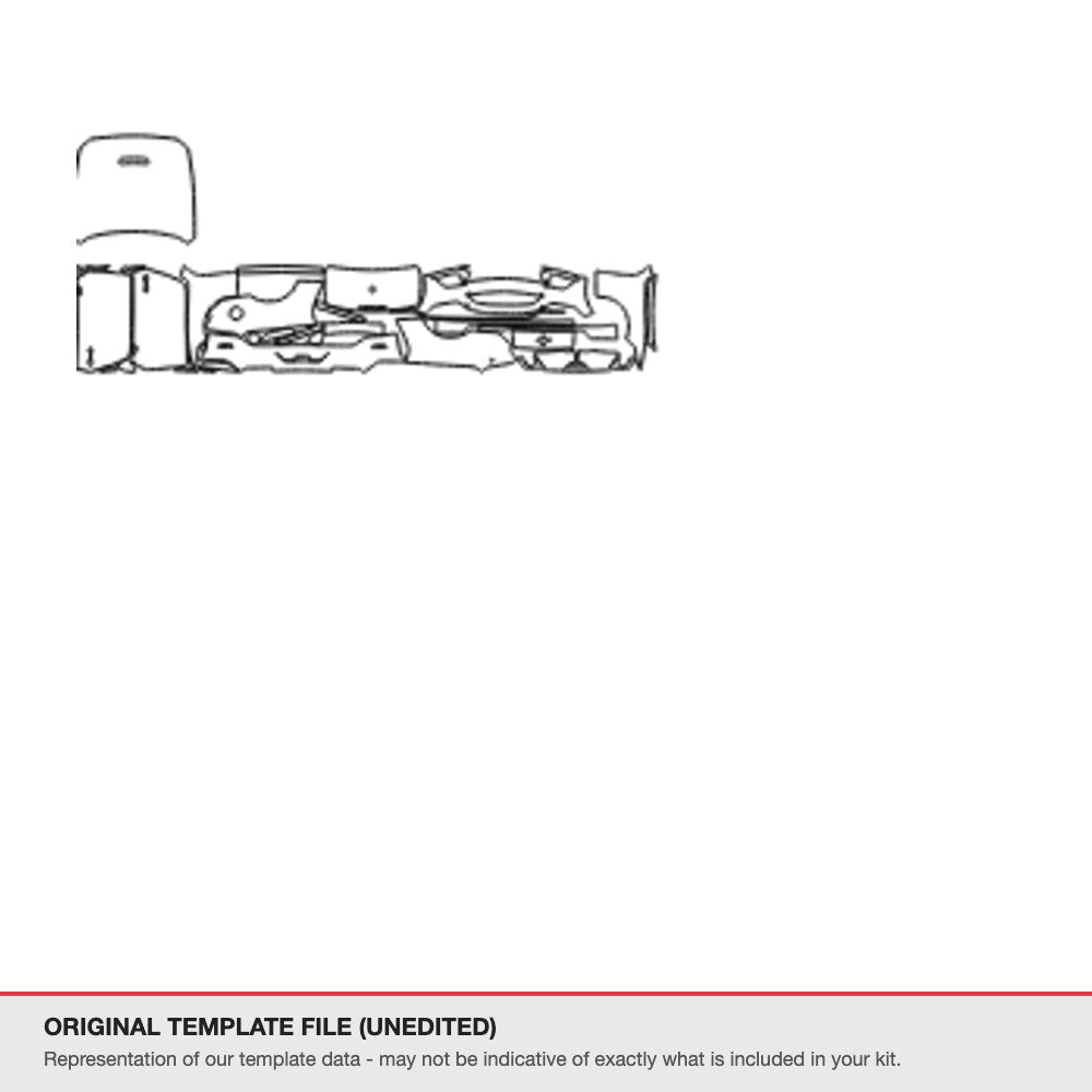 Ford Mustang Convertible 2015-2017 original template file (template 1)
