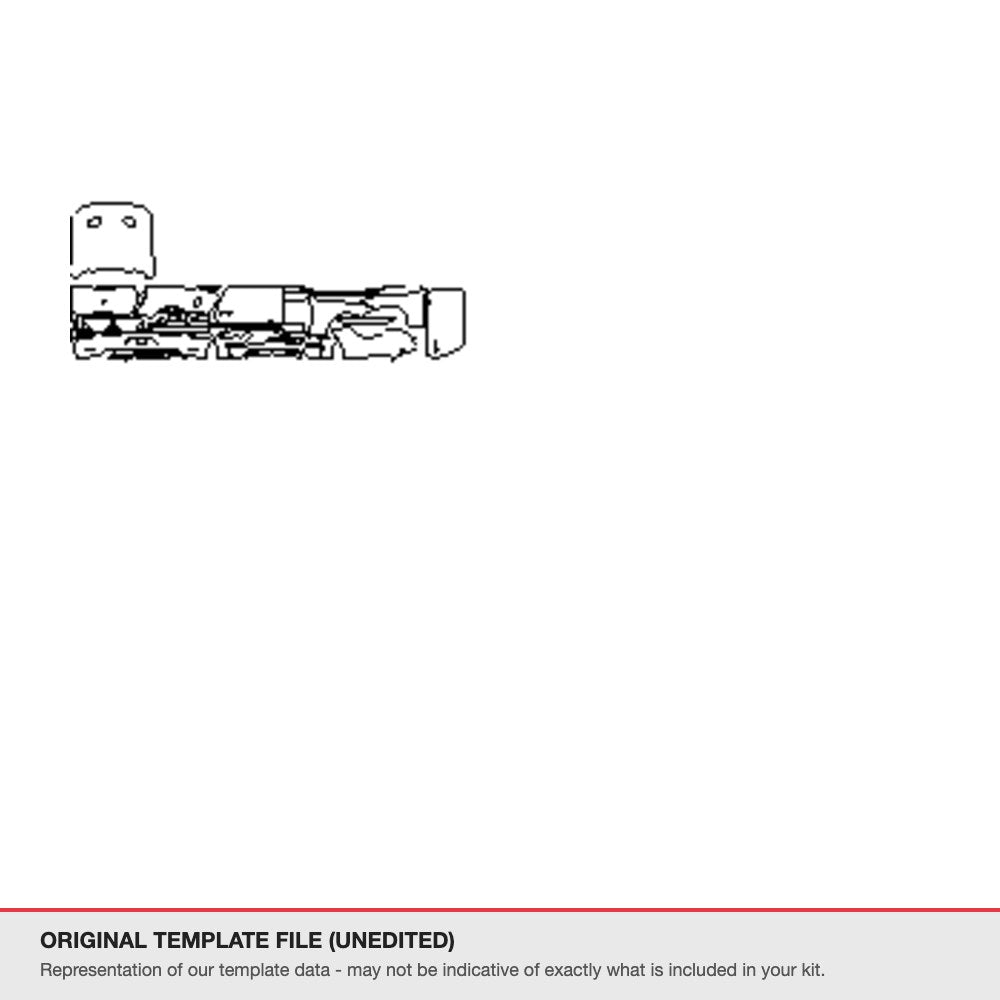 Ford Mustang Convertible 2018-2023 original template file (template 1)