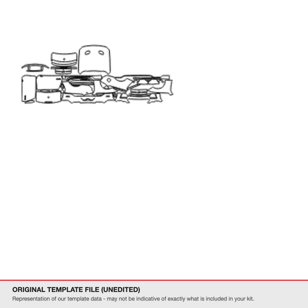 Ford Mustang Convertible 2018-2023 original template file (template 2)