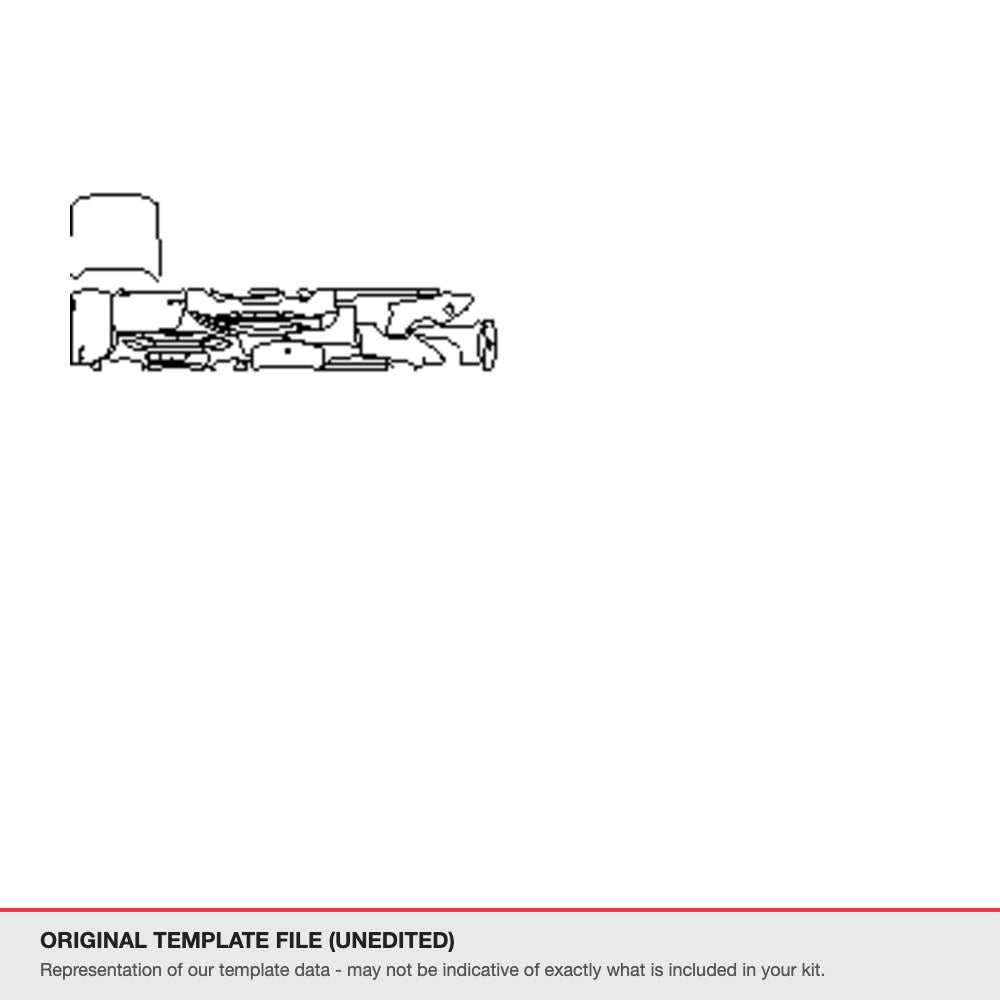 Ford Mustang Convertible 2024+ original template file (template 1)