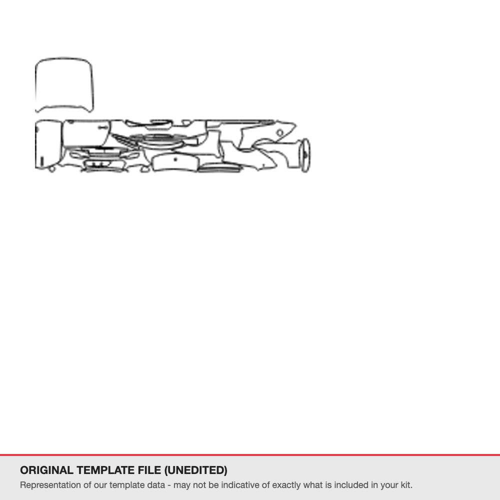 Ford Mustang Convertible 2024+ original template file (template 2)