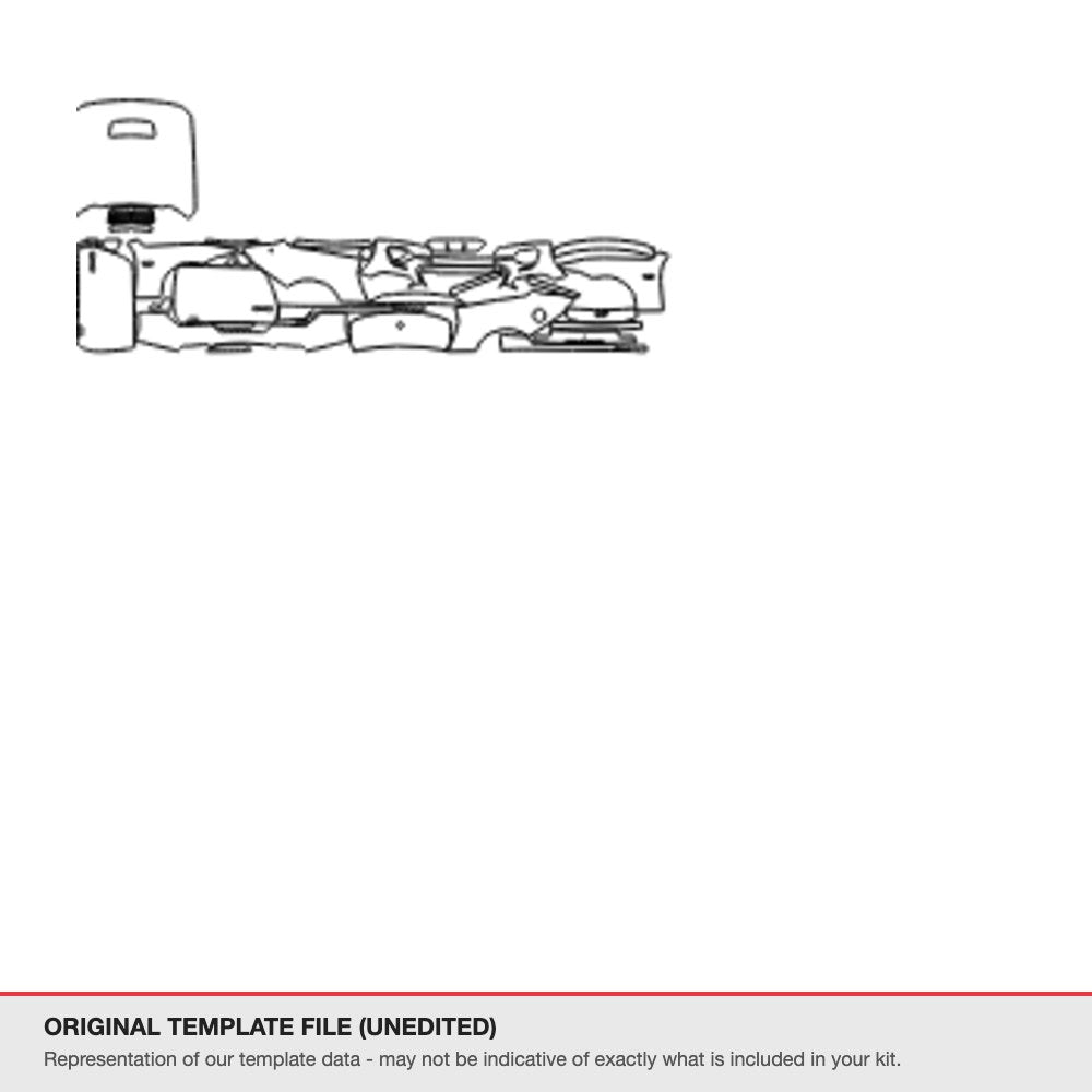 Ford Mustang Convertible 2024+ original template file (template 3)