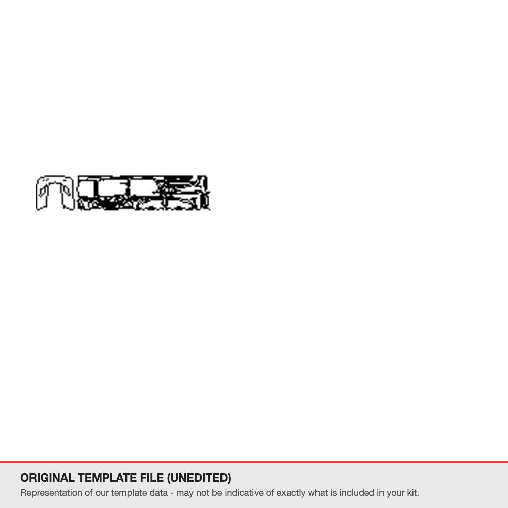 Ford Mustang Convertible 2024+ original template file (template 4)