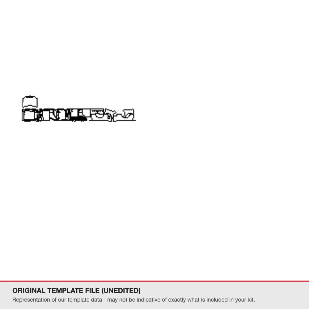 Ford F-350 XLT 2023+ original template file
